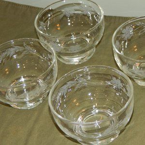 Set Of Four Fancy Dessert Cups